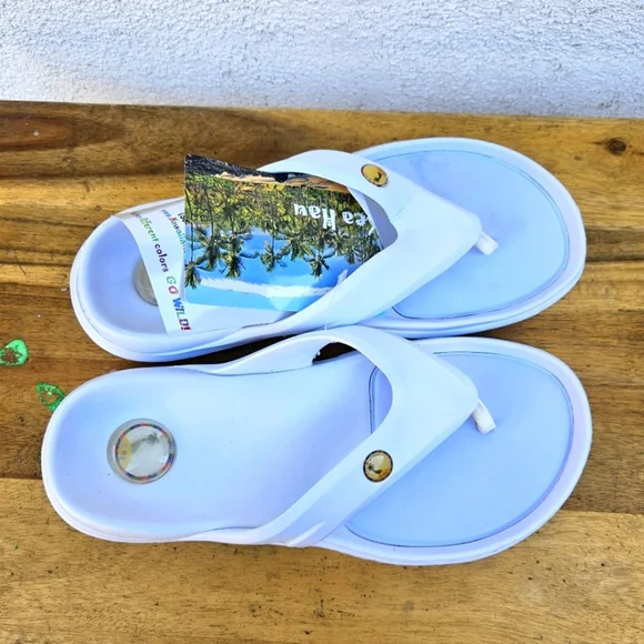 Hawaiian Jellys Ultra Comfort Kea Haú Unisex Sandals Men's Size 8 - Picture 5 of 15